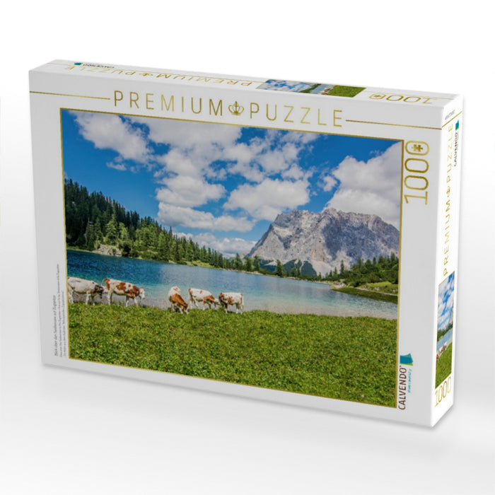 Blick über den Seebensee zur Zugspitze - CALVENDO Foto-Puzzle'