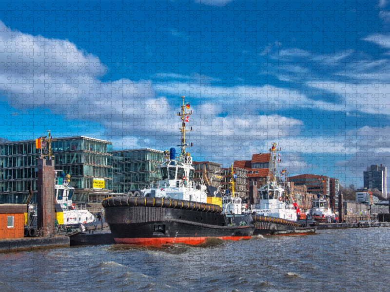 Die Hafenschlepper - CALVENDO Foto-Puzzle'