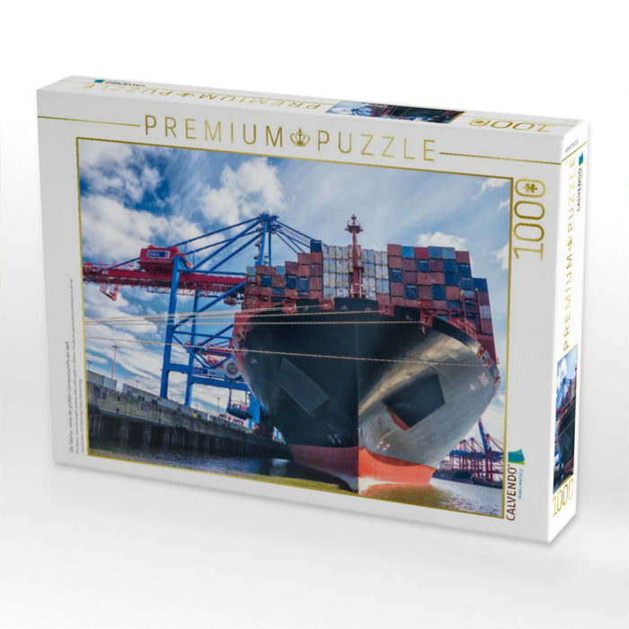 Die Tahima - eines der größten Containerschiffe der Welt - CALVENDO Foto-Puzzle'