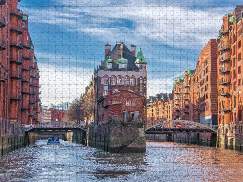 Speicherstadt - Wasserschloss - CALVENDO Foto-Puzzle'