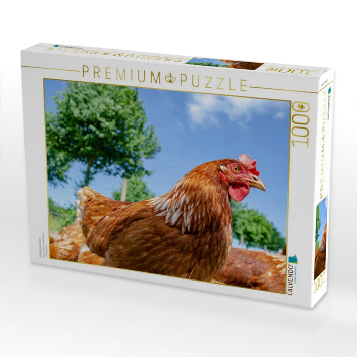 Glückliches Huhn - CALVENDO Foto-Puzzle'