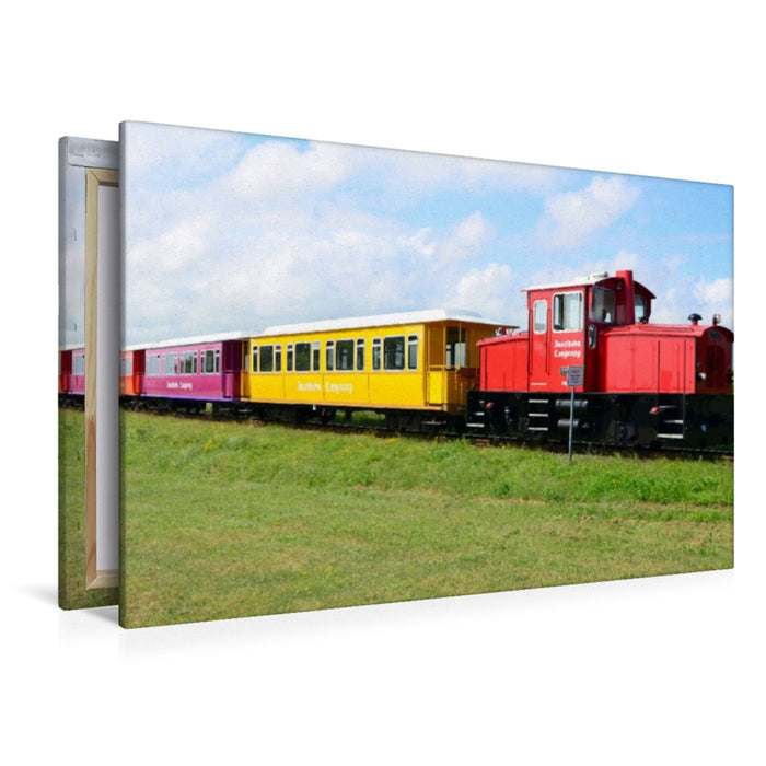 Premium Textil-Leinwand Inselbahn