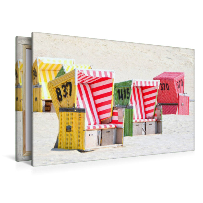 Premium Textil-Leinwand Strand