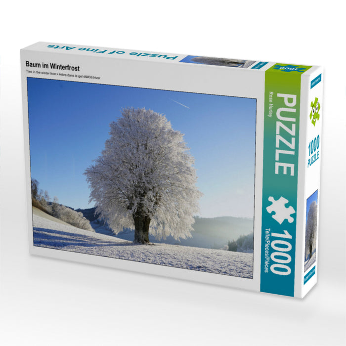 Baum im Winterfrost 1000 Teile Puzzle quer - CALVENDO Foto-Puzzle'
