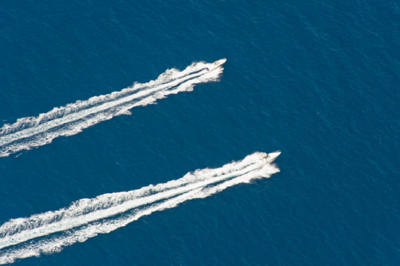 Premium Textil-Leinwand Boote in der Bucht von Cassis