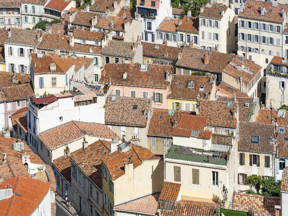 Dächerlandschaft im Stadtteil Vauban - CALVENDO Foto-Puzzle'
