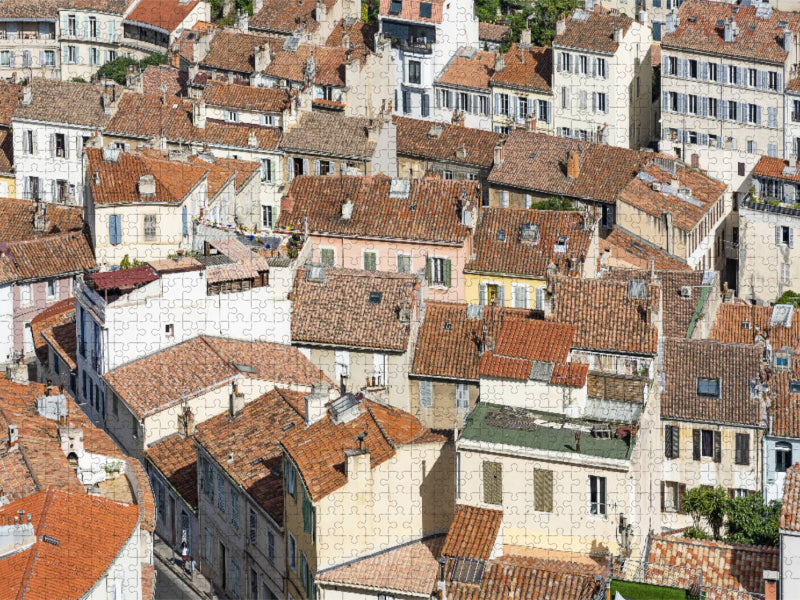Dächerlandschaft im Stadtteil Vauban - CALVENDO Foto-Puzzle'