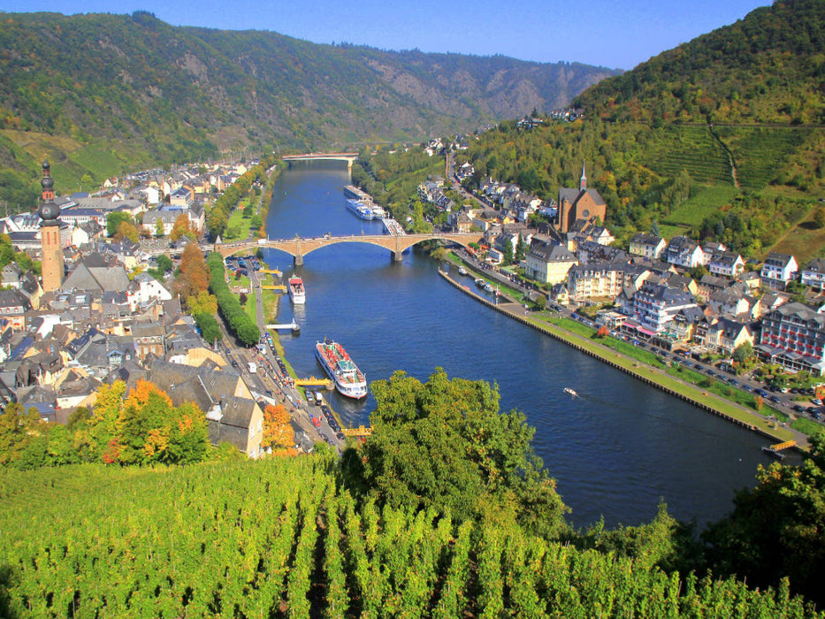 Blick von der Reichsburg in Cochem - CALVENDO Foto-Puzzle'