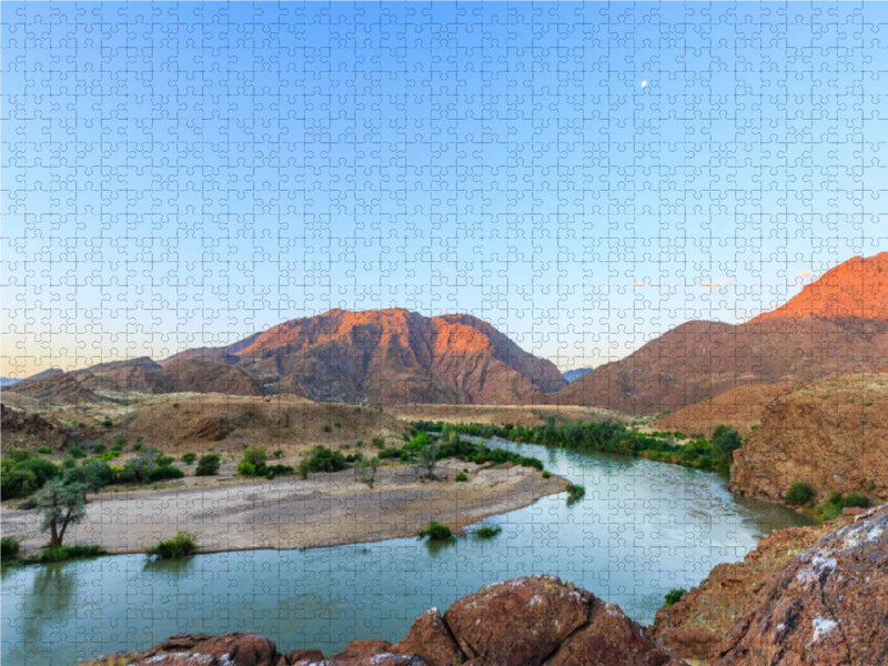 Kunene, Namibisch-Angolanischer Grenzfluss 1000 Teile Puzzle quer - CALVENDO Foto-Puzzle'