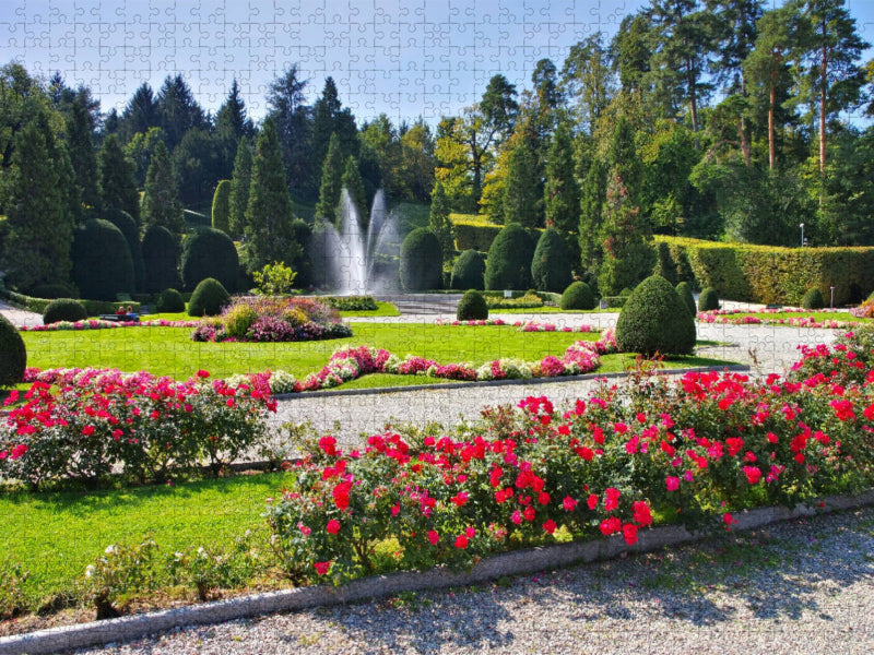 Gärten des Palazzo Estense - CALVENDO Foto-Puzzle'