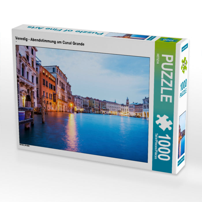 Venedig - Abendstimmung am Canal Grande 1000 Teile Puzzle quer - CALVENDO Foto-Puzzle'