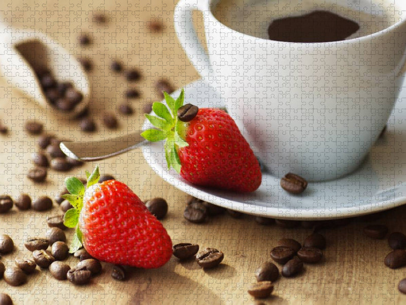 Feiner Kaffee Genuss - CALVENDO Foto-Puzzle'