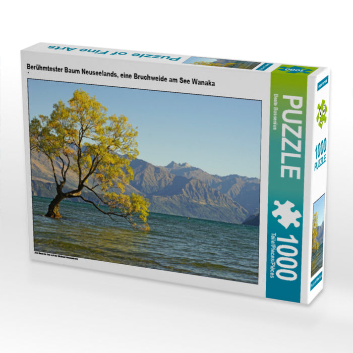 New Zealand's most famous tree, a broken willow on Lake Wanaka - CALVENDO photo puzzle 