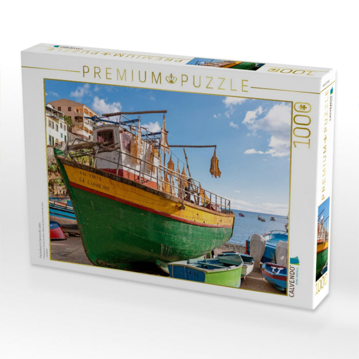 Fischerboot in Camara de Lobos - CALVENDO Foto-Puzzle'