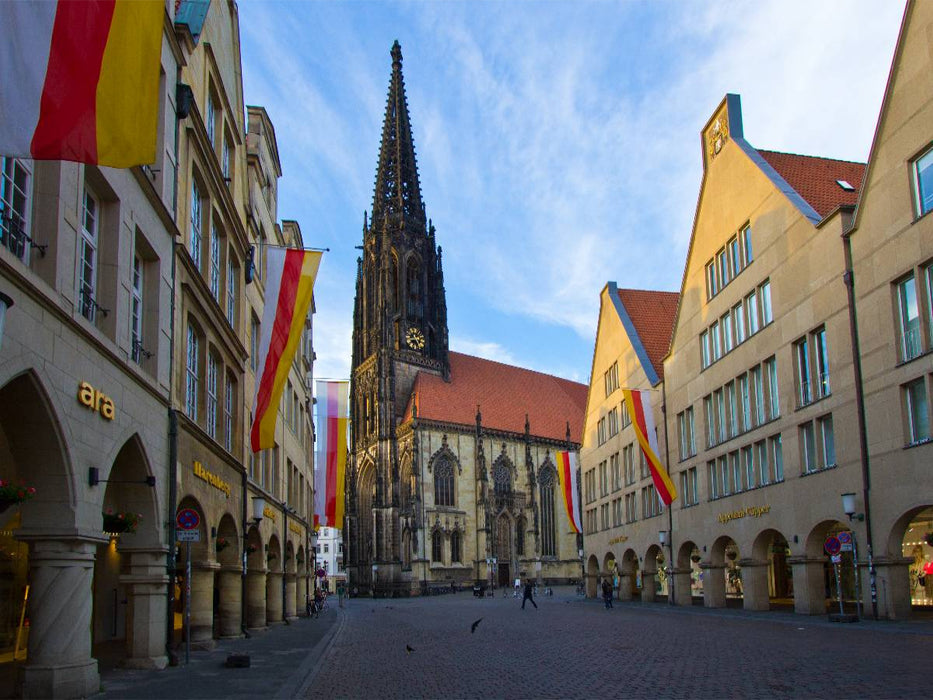 Die St. Lamberti-Kirche am Prinzipalmarkt in Münster - CALVENDO Foto-Puzzle'