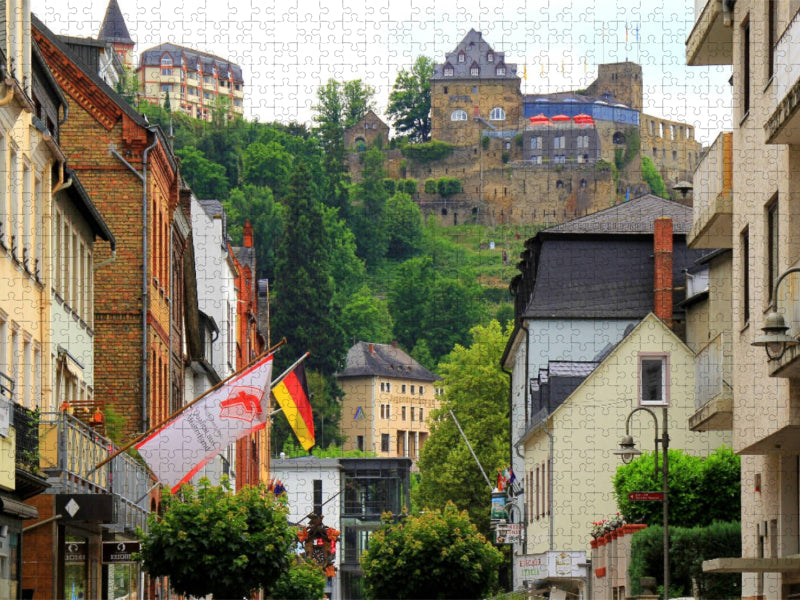 St. Goar am Mittelrhein mit Blick auf die Burg Rheinfels - CALVENDO Foto-Puzzle'