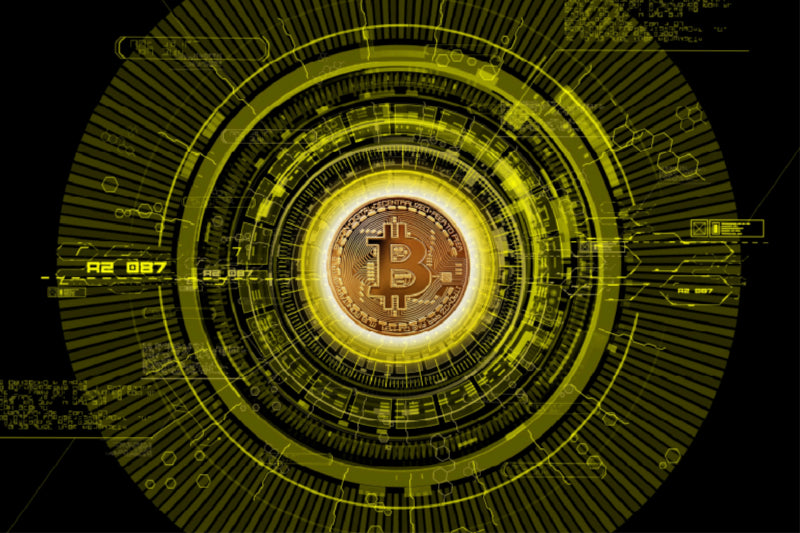 Premium Textil-Leinwand Bitcoin Unchained
