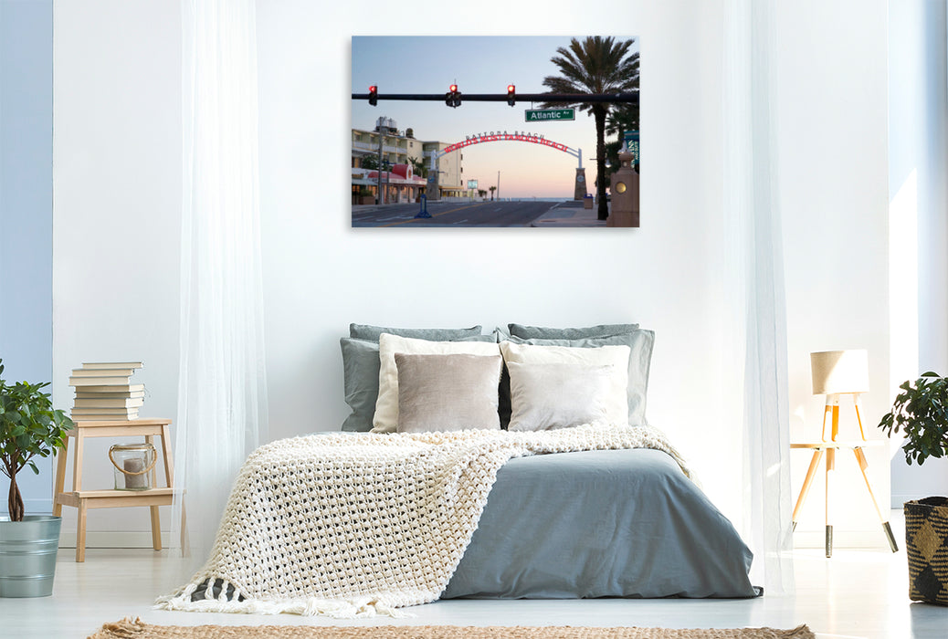 Premium textile canvas Premium textile canvas 120 cm x 80 cm landscape Daytona Beach 