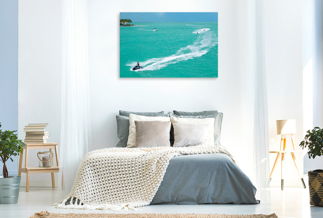 Premium textile canvas Premium textile canvas 120 cm x 80 cm landscape Key West 