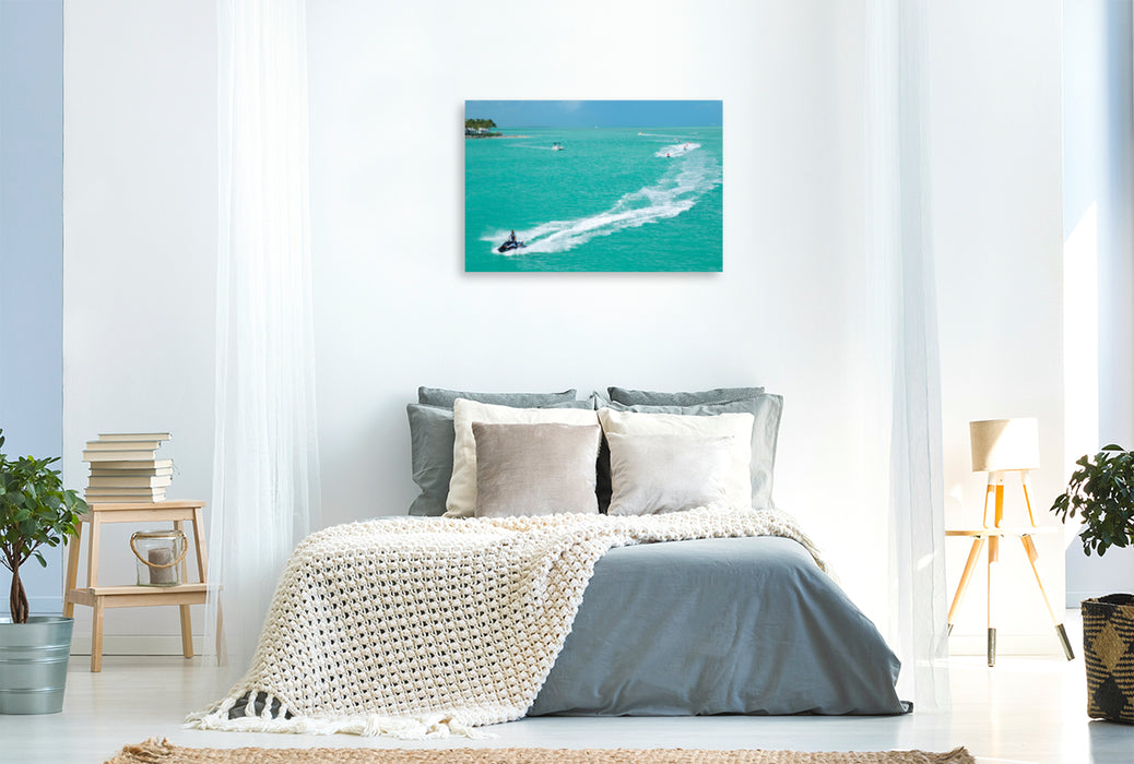 Premium textile canvas Premium textile canvas 120 cm x 80 cm landscape Key West 