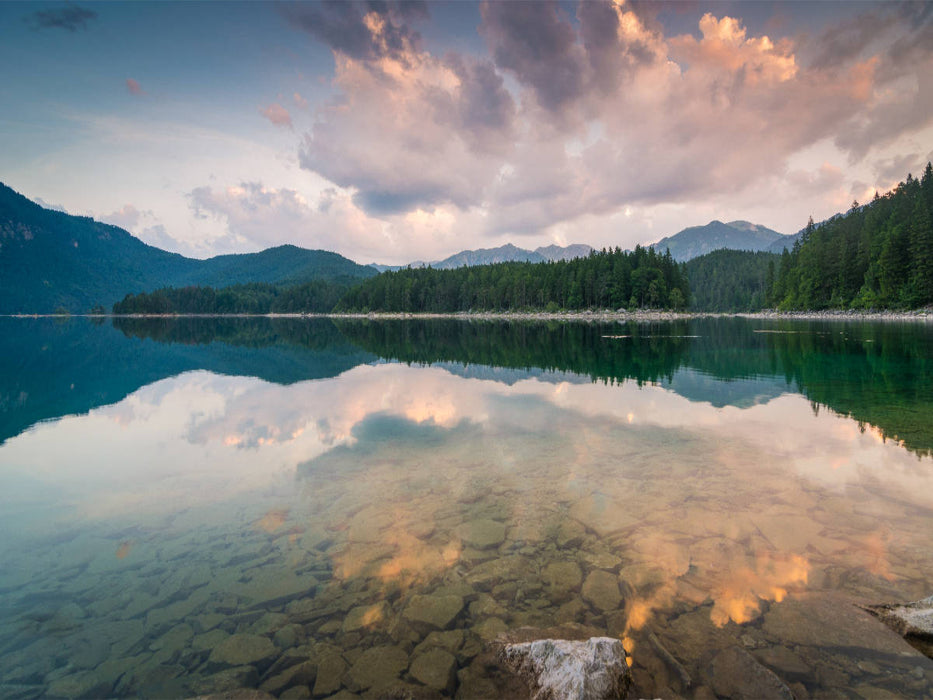 Morgen am Eibsee - CALVENDO Foto-Puzzle'