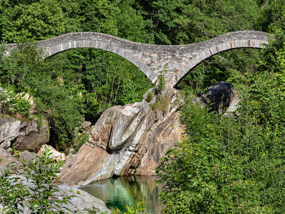 Il Ponte dei Salti - Lavertezzo - CALVENDO Foto-Puzzle'