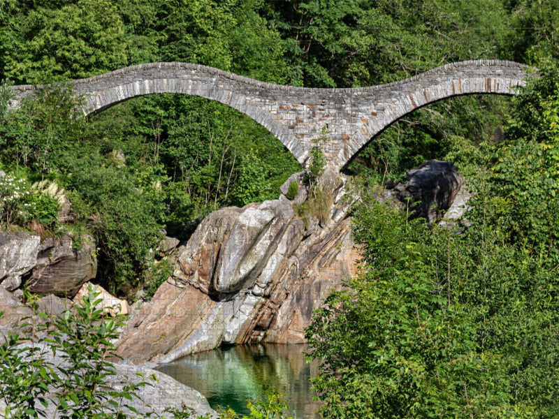 Il Ponte dei Salti - Lavertezzo - CALVENDO Foto-Puzzle'