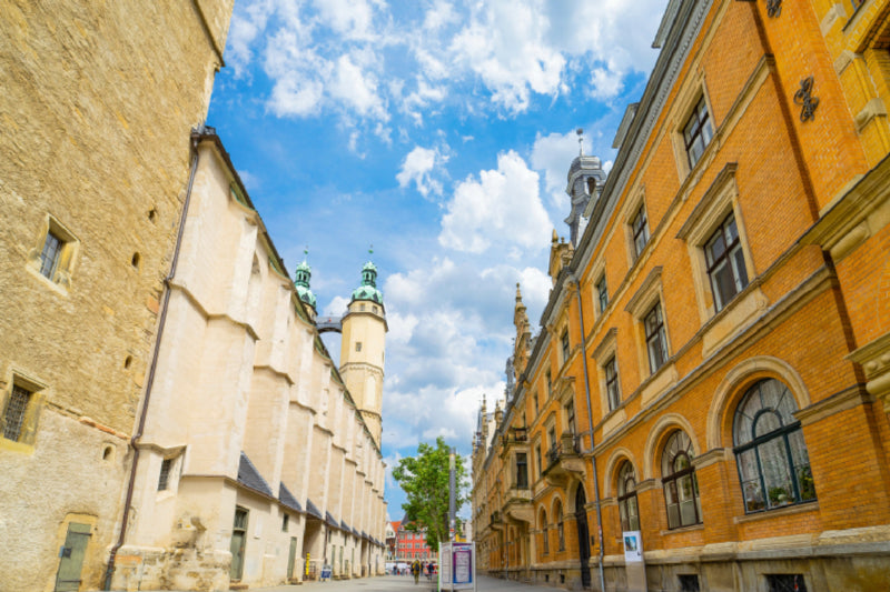 Premium Textil-Leinwand An der Marienkirche