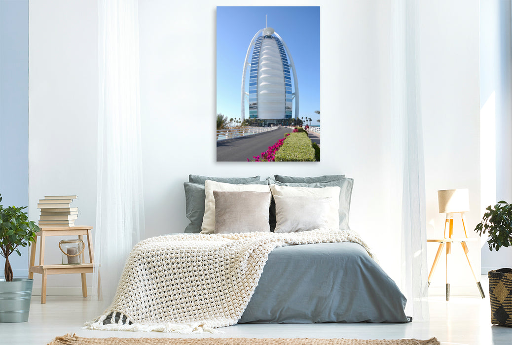 Premium Textil-Leinwand Premium Textil-Leinwand 80 cm x 120 cm  hoch Burj al Arab