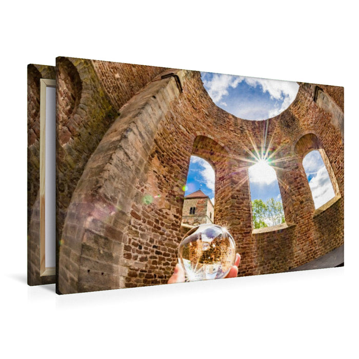 Premium Textil-Leinwand Apsis der Stiftsruine