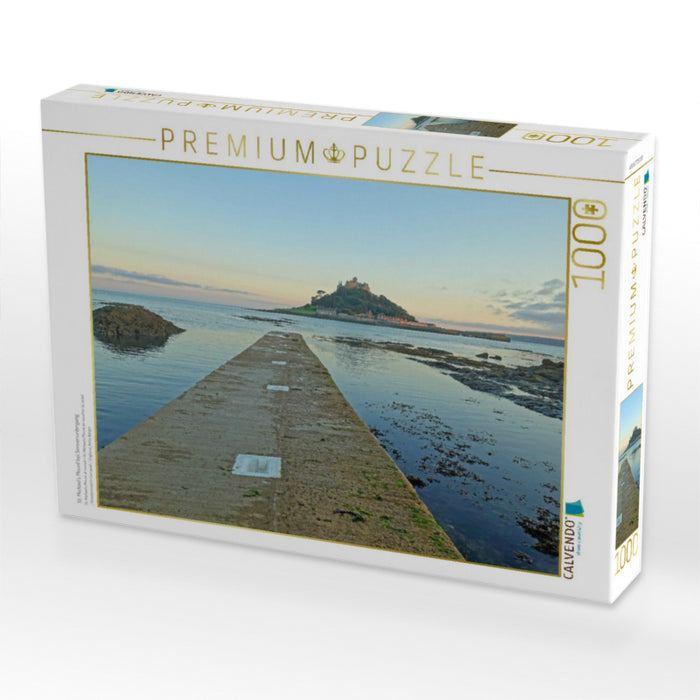 St. Michael`s Mount bei Sonnenuntergang - CALVENDO Foto-Puzzle'
