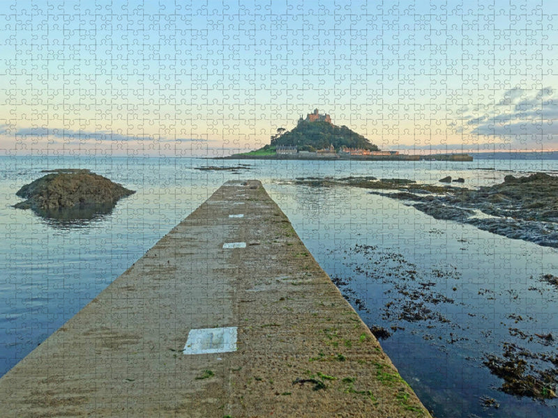 St. Michael`s Mount bei Sonnenuntergang - CALVENDO Foto-Puzzle'