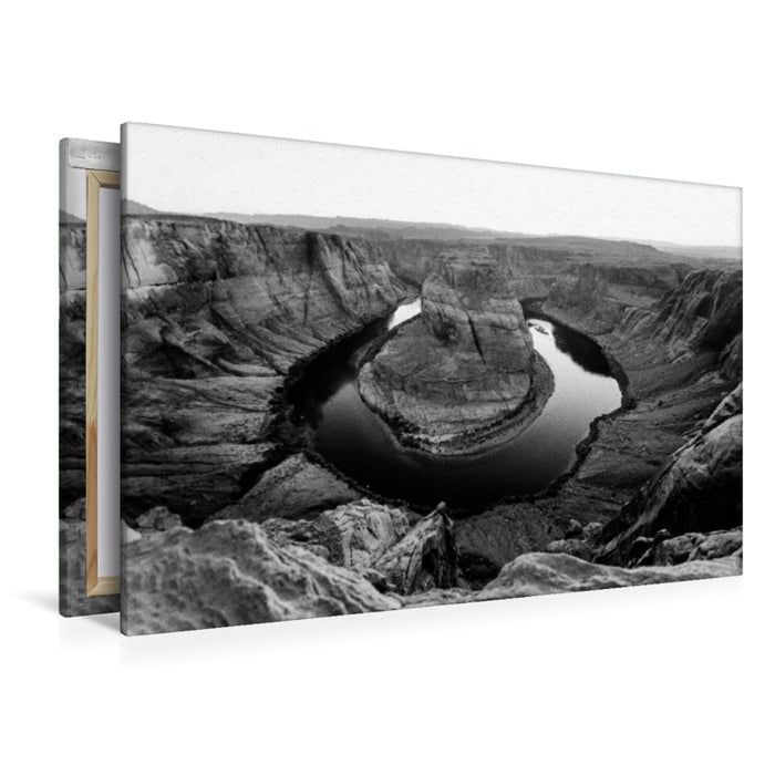 Premium Textil-Leinwand Horseshoe Bend