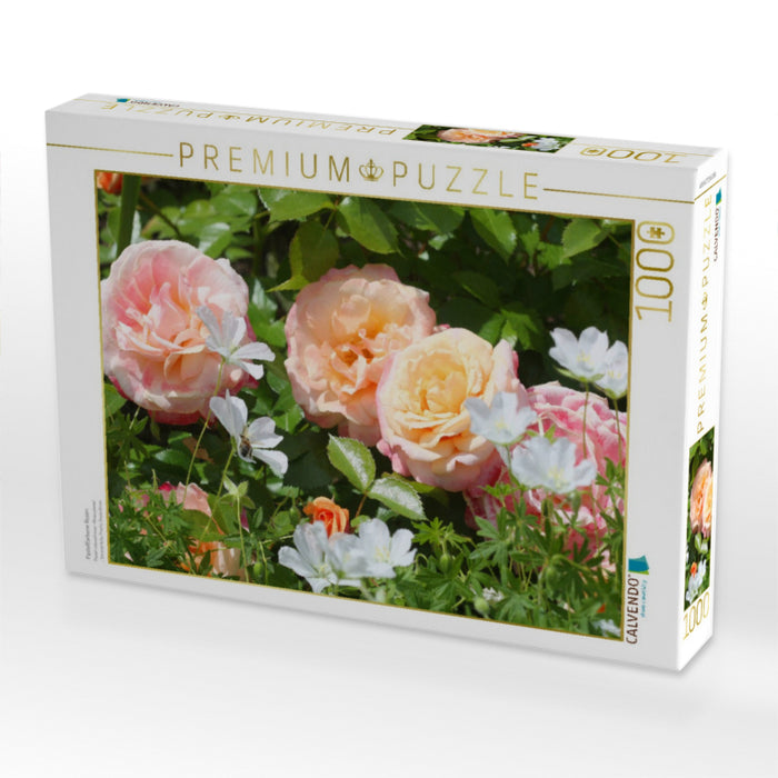 Pastellfarbene Rosen - CALVENDO Foto-Puzzle'