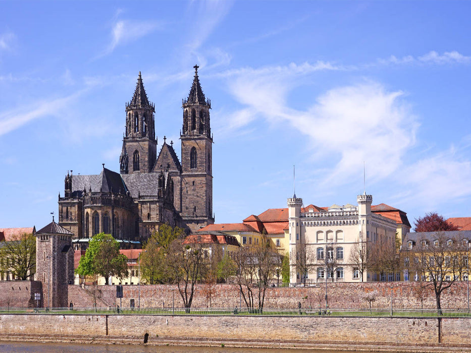 Dom zu Magdeburg St. Mauritius und Katharina im Frühling - CALVENDO Foto-Puzzle'