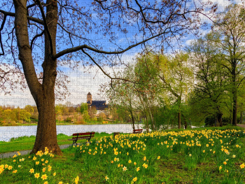 Frühling in Chemnitz - CALVENDO Foto-Puzzle'