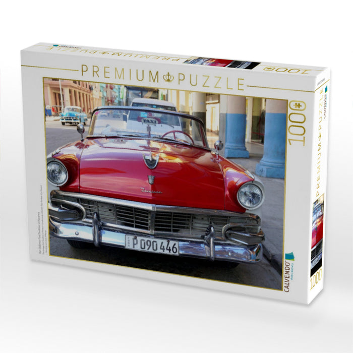 Der Oldtimer Ford Sunliner in Havanna - CALVENDO Foto-Puzzle'
