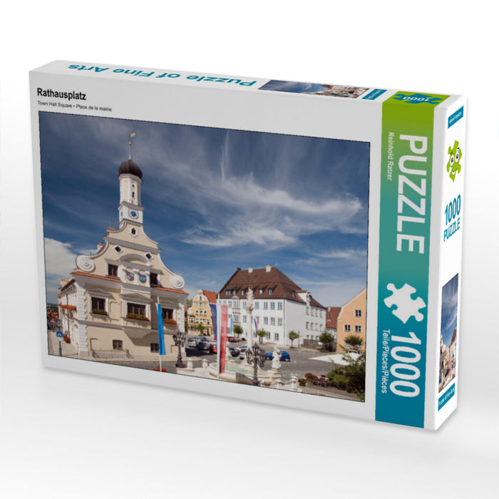 Place de la Mairie - Puzzle photo CALVENDO 