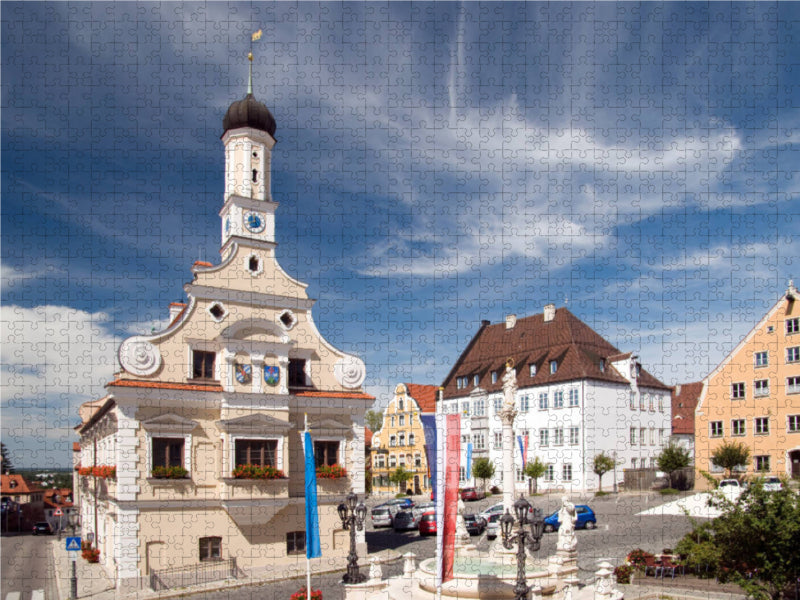 Place de la Mairie - Puzzle photo CALVENDO 