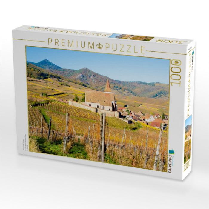 Hunawihr, Elsass - CALVENDO Foto-Puzzle'