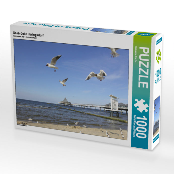 Seebrücke Heringsdorf 1000 Teile Puzzle quer - CALVENDO Foto-Puzzle'