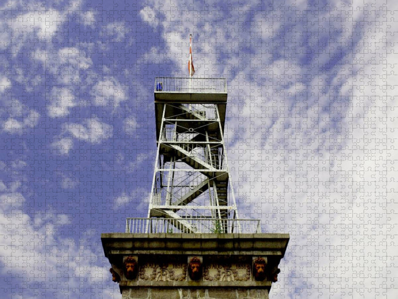 Kongeminde (12,6 m) auf dem Rytterknægten (162 m) - CALVENDO Foto-Puzzle'