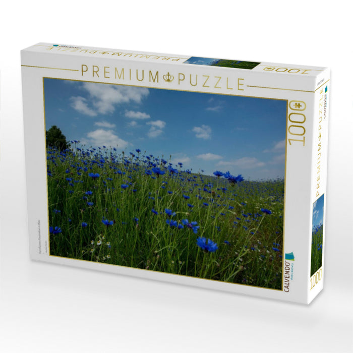 Cornflowers Faszination in Blau - CALVENDO Foto-Puzzle'