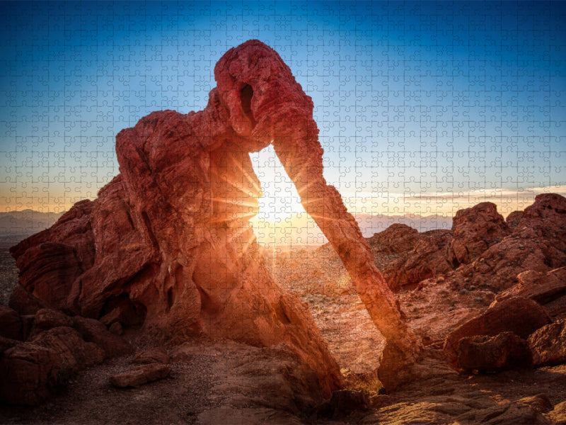 elephant rock - valley of fire - - CALVENDO Foto-Puzzle'