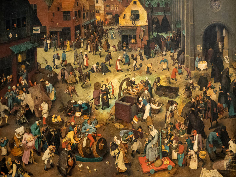 Kampf zwischen Fasching und Fasten - 1559 - CALVENDO Foto-Puzzle'