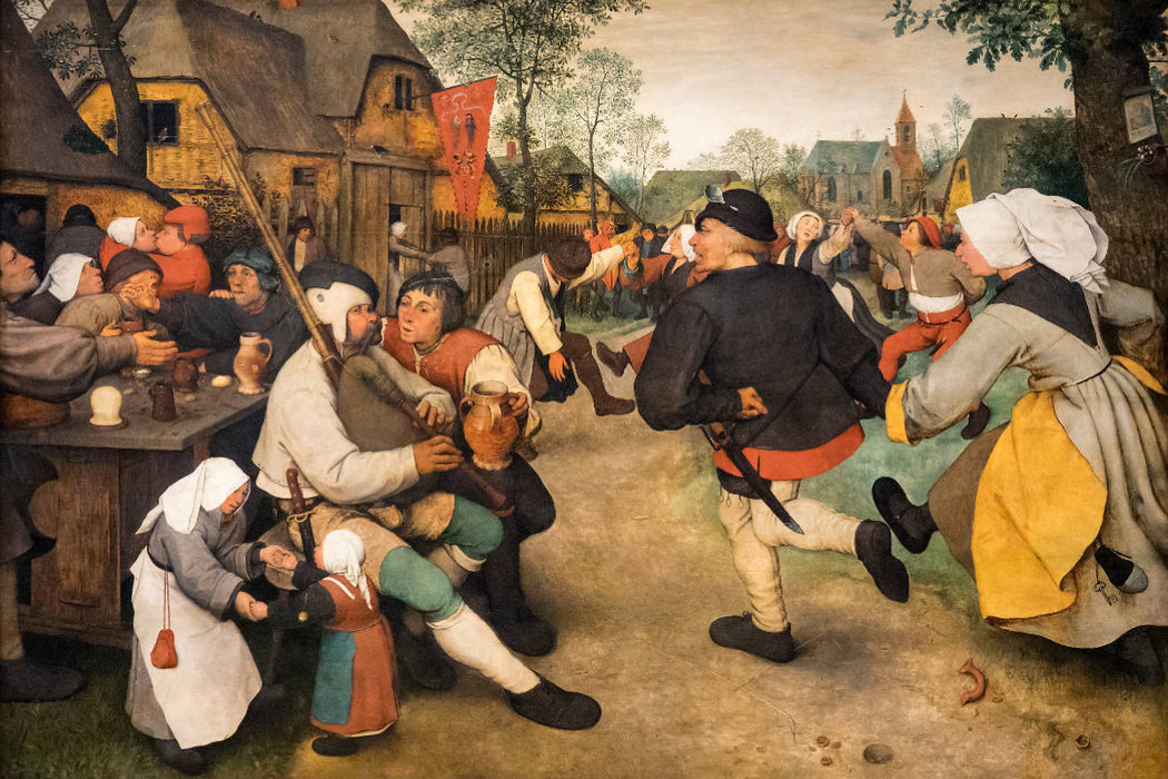 Premium Textil-Leinwand Bauerntanz - 1568