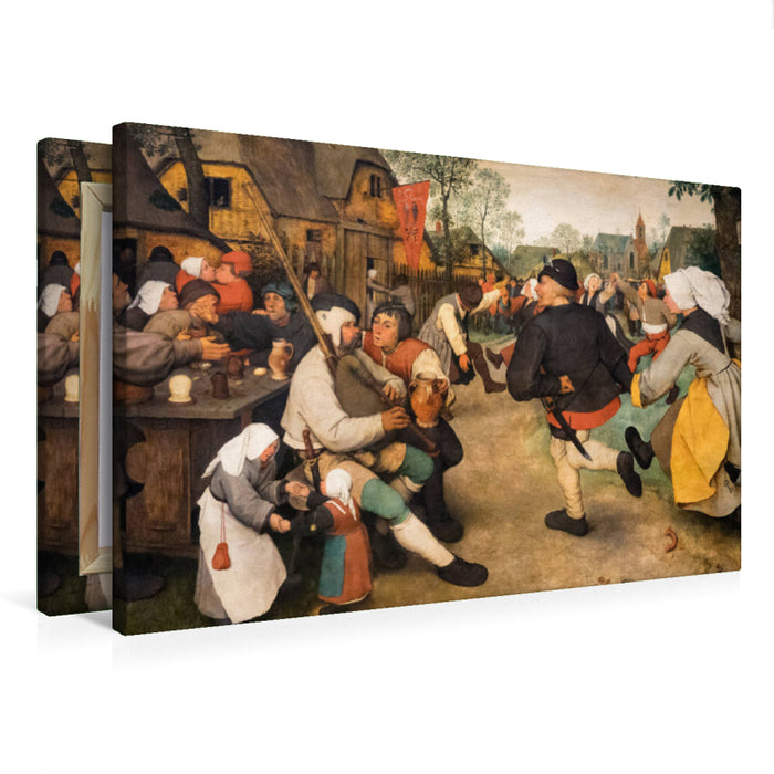 Premium Textil-Leinwand Bauerntanz - 1568