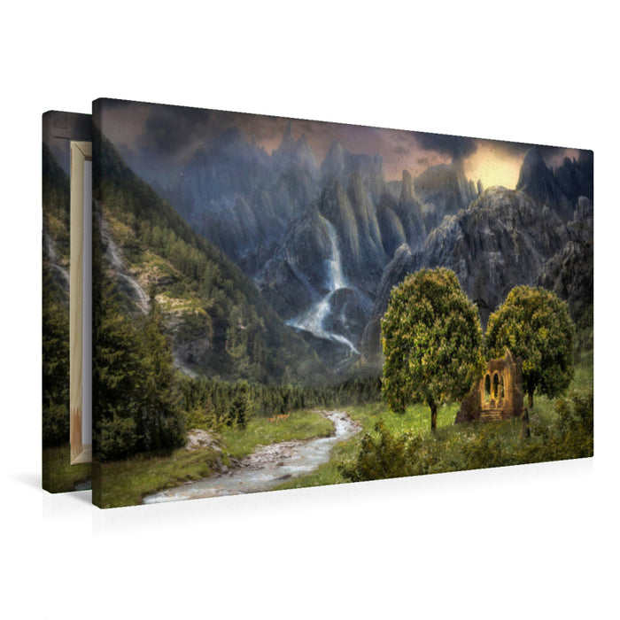 Premium Textil-Leinwand Das heilige Tal