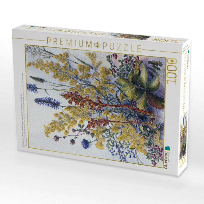 Preiselbeeren, Labkraut, Kreuzblümchen, Wiesenknopf, Sommerwurz,Teufelskralle - CALVENDO Foto-Puzzle'