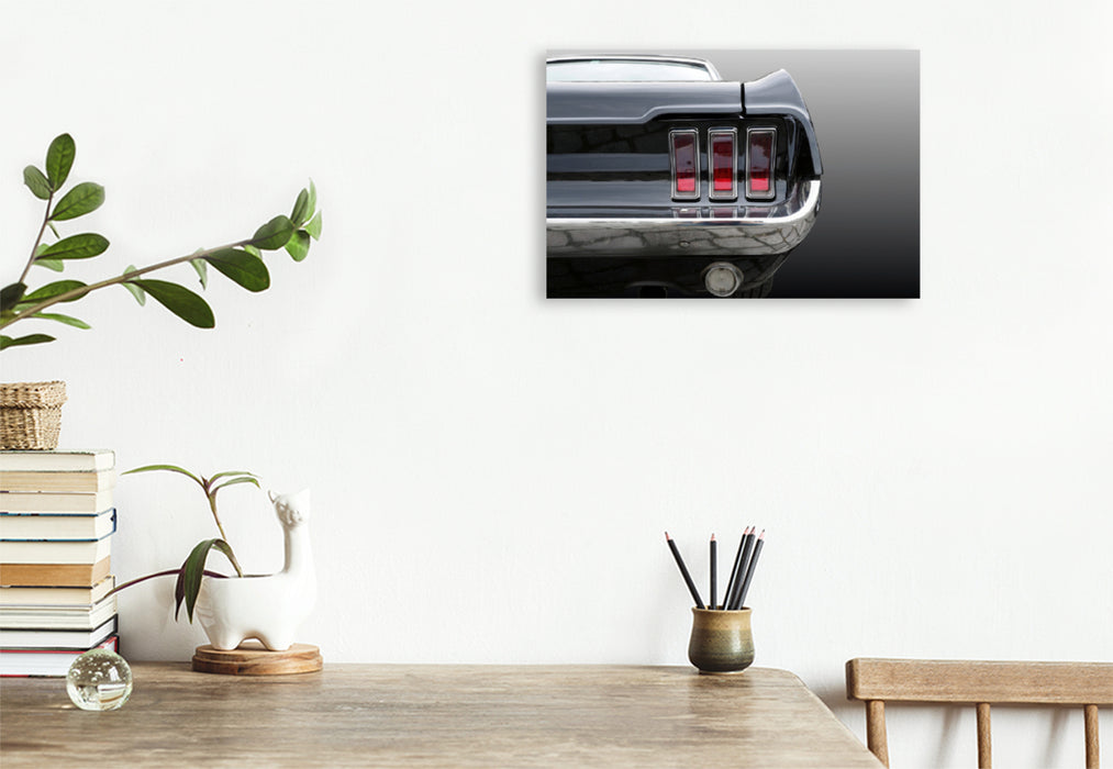 Premium Textil-Leinwand Premium Textil-Leinwand 120 cm x 80 cm quer US Autoklassiker Mustang Oldtimer Klassik Auto Motiv aus dem Kalender Amerikanische Legenden Autoklassiker der 50er und 60er Jahre